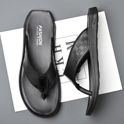 Flip-flops for Men Wearing Non-slip and Deodorant Driving Men's Slippers Pinched Feet Casual Beach Sandals