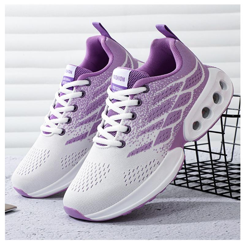 Fashion Women's New Trendy and Comfortable Sports Shoes with Soft Sole and Air Cushion Breathable Women's Plus Size Running Shoes