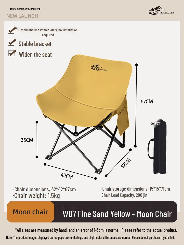 Leidezhu Портативное складное уличное кресло-луна для рыбалки, пикника и кемпинга