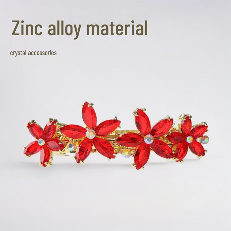 

Crystal Flower Hair Clip - Elegant Fashion for Women