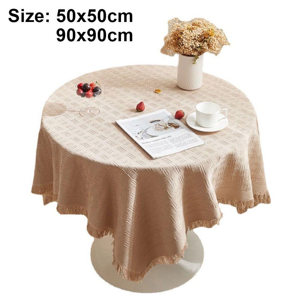 1Pcs 50x50cm 90x90cm Lace Tablecloth Round Table Square Table Dustproof Table Cloth Small Size Table Cover Desk Photo Background