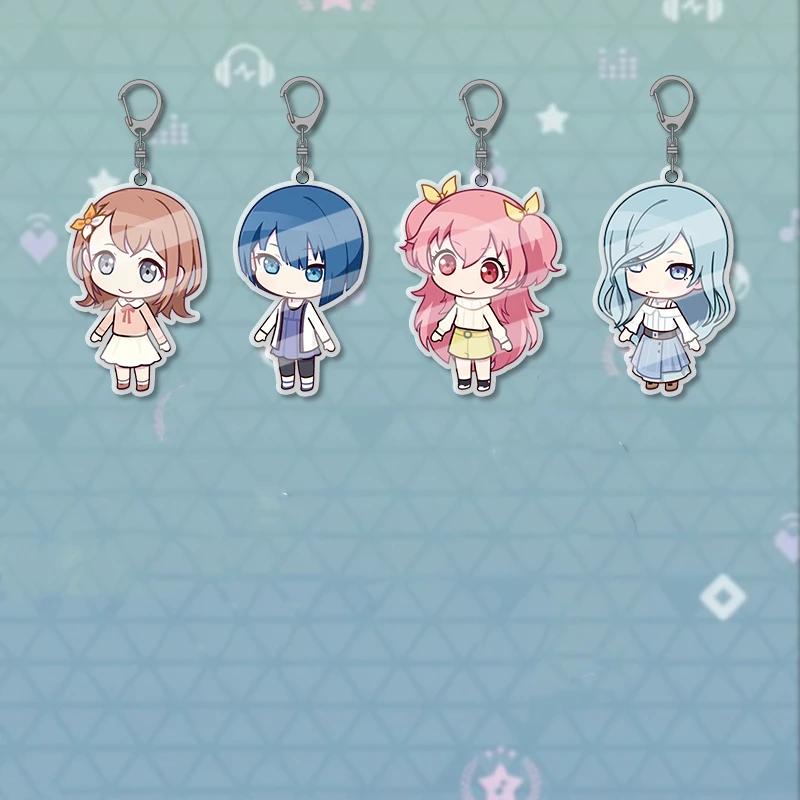 PJSK Project Sekai Colorful Stage Tutti i personaggi SD Carino Kawaii Portachiavi Acrilico Portachiavi Laccetto Accessori da Appendere