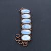Kyanite Bracelet Copper Electroformed Gemstone Jewelry, Handmade Bracelet For Thanksgiving