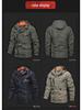 Men's Mid-Length Casual Hooded Plus Size Jacket for Spring and Autumn.