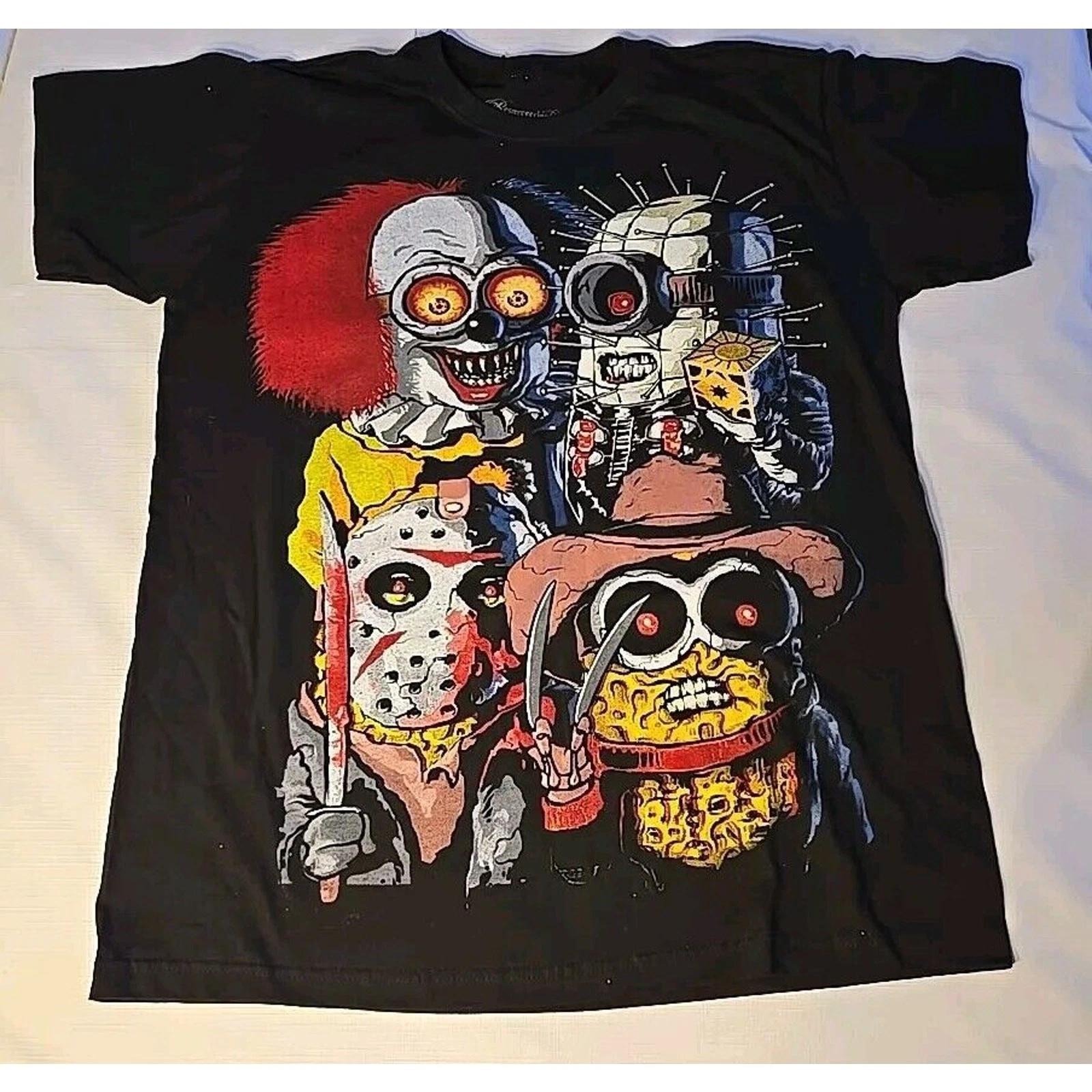 Minions Slasher Graphic T-Shirt unisex Shirt Sz XL vtg style halloween S
