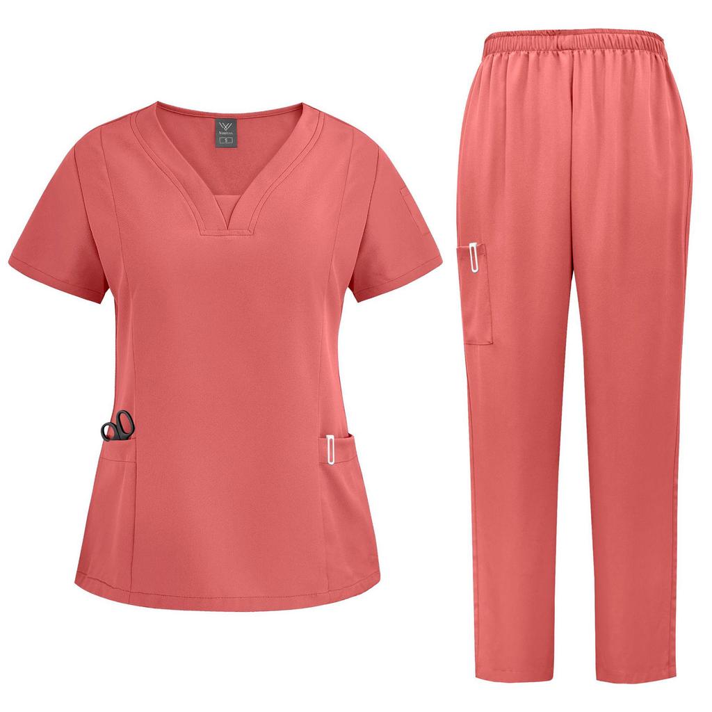 Set di camici chirurgici per uso medico e da salone - Uniforme lavabile a mano per medici, infermieri e professionisti del settore spa