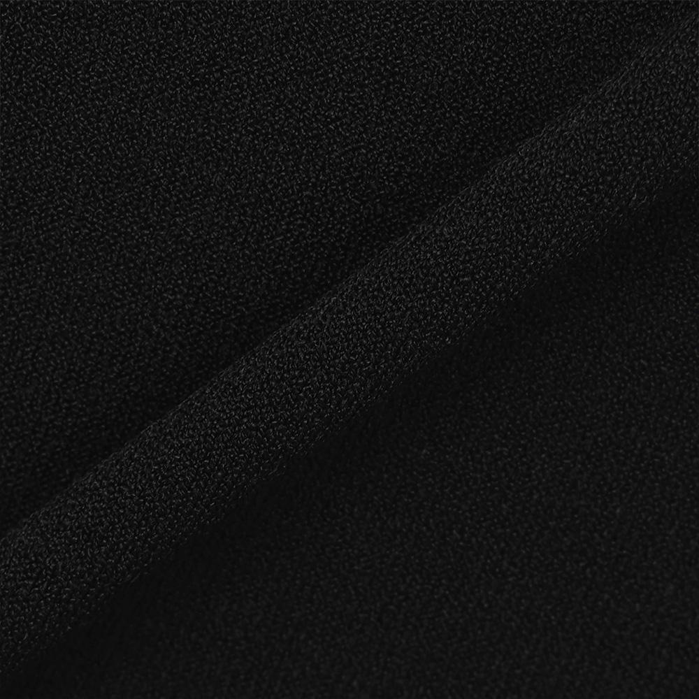 MALBON GOLF Back Knit Hybrid Mock Neck T-Shirt Black (Man)