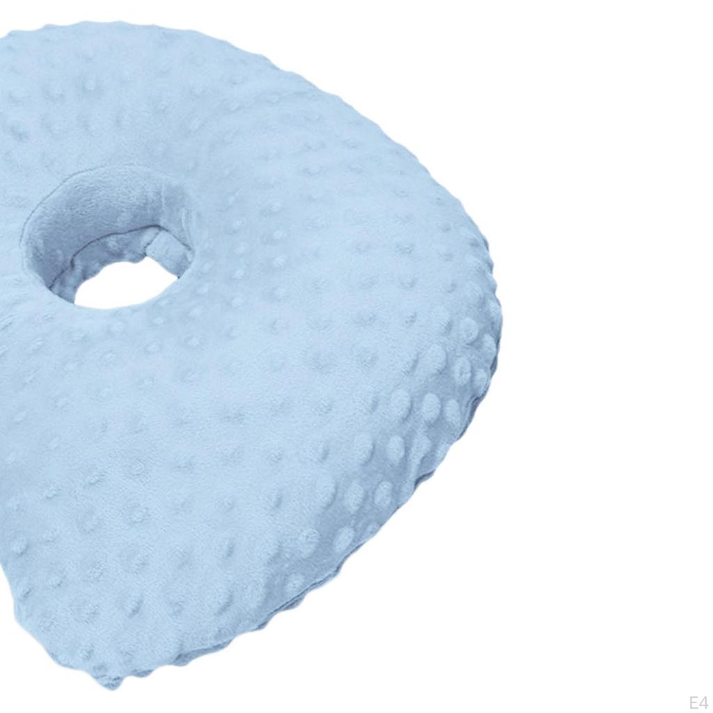 Ear Piercing Pillow Donut Washable Soft Multipurpose Relaxation Side Sleepers with A Hole