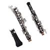 Btuty Professional Oboe C Key Style Pure Gold Plated Keys Oboe Reed Woodwind Instrument with Gloves Leather Case Carry Bag Cleaning Cloth Mini