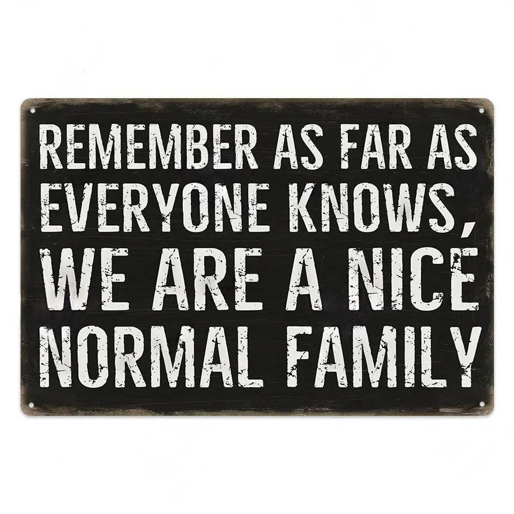 Sentence Vintage Plaque Metal Tin Signs Posters Decor Retro Wall Art Room Decoration for Home Family Bar Club