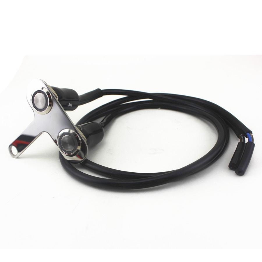 Universal Motorcycle Handlebar Mount Horn Engine Start Kill Switch CNC Aluminum