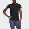 Adidas Engineered Tee Training Running Sports Fitted Crew Neck Short Sleeve T-Shirt Women Tops Black DX7532