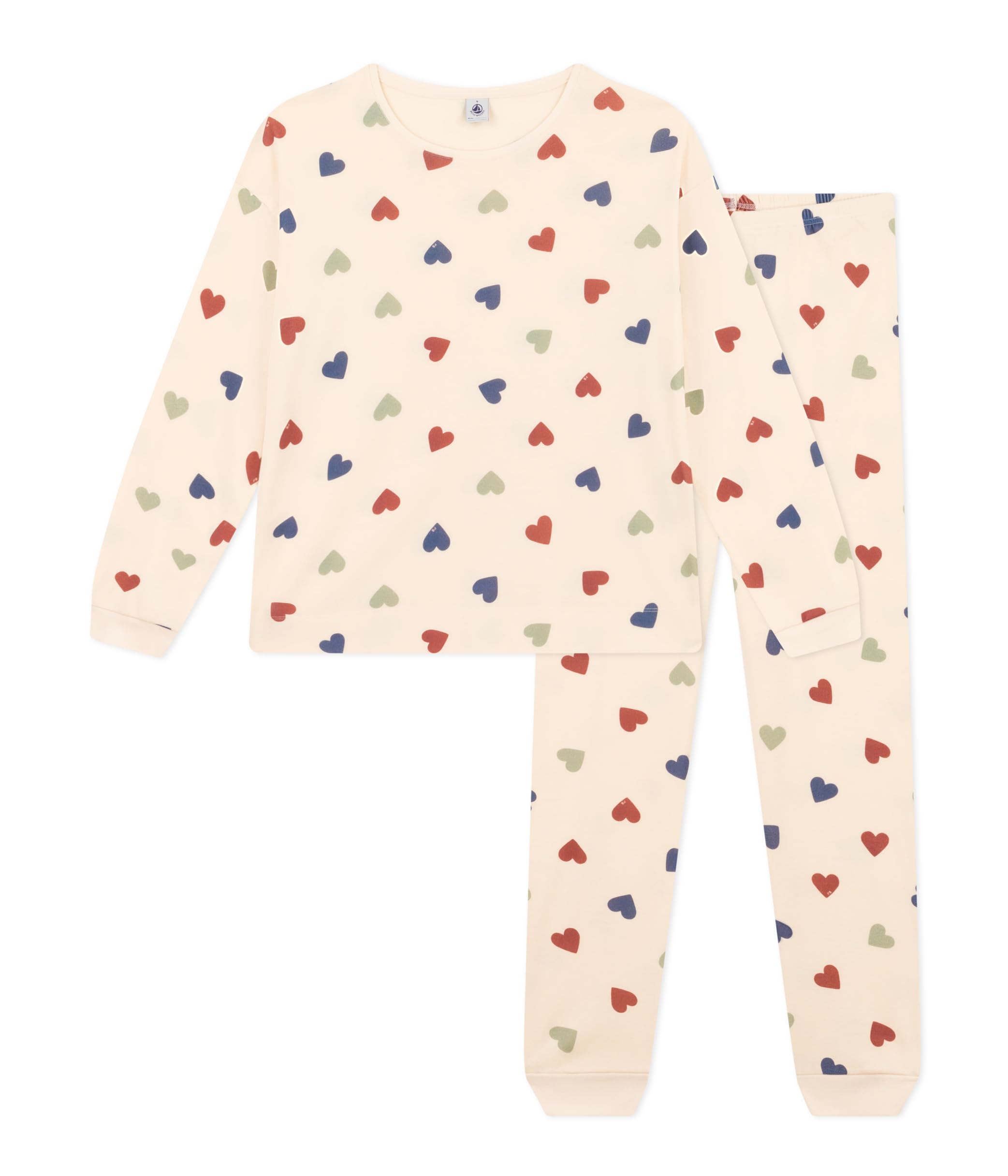 

Пижама с длинными рукавами и принтом A09TK Milky S [Petit Bateau] Белый/Многоцветный