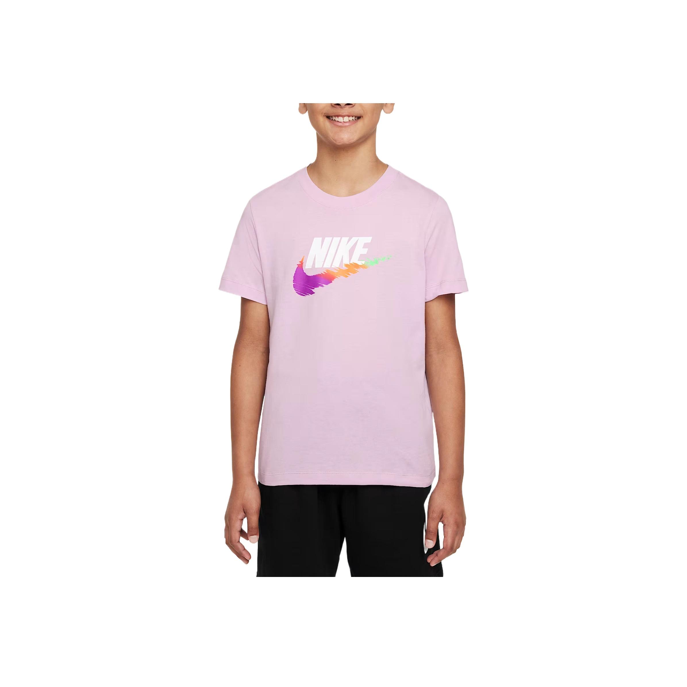 

Nike Sportswear T-Shirt Fashion Comfortable Trendy Simple Short Sleeve Kids tops Pink Purple HM5854-537 L