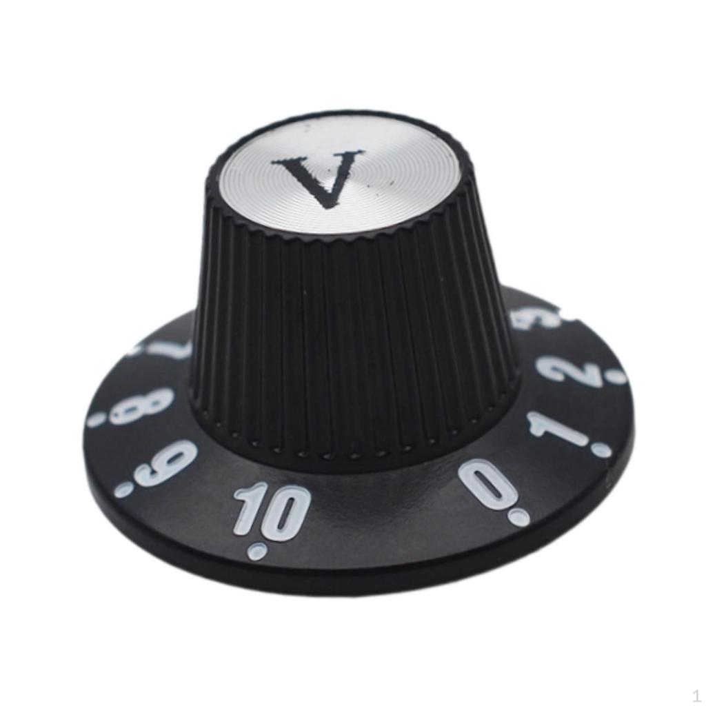 Electric Guitar Control Knob Bass Accessories Easily Install Black High Reliability Practical