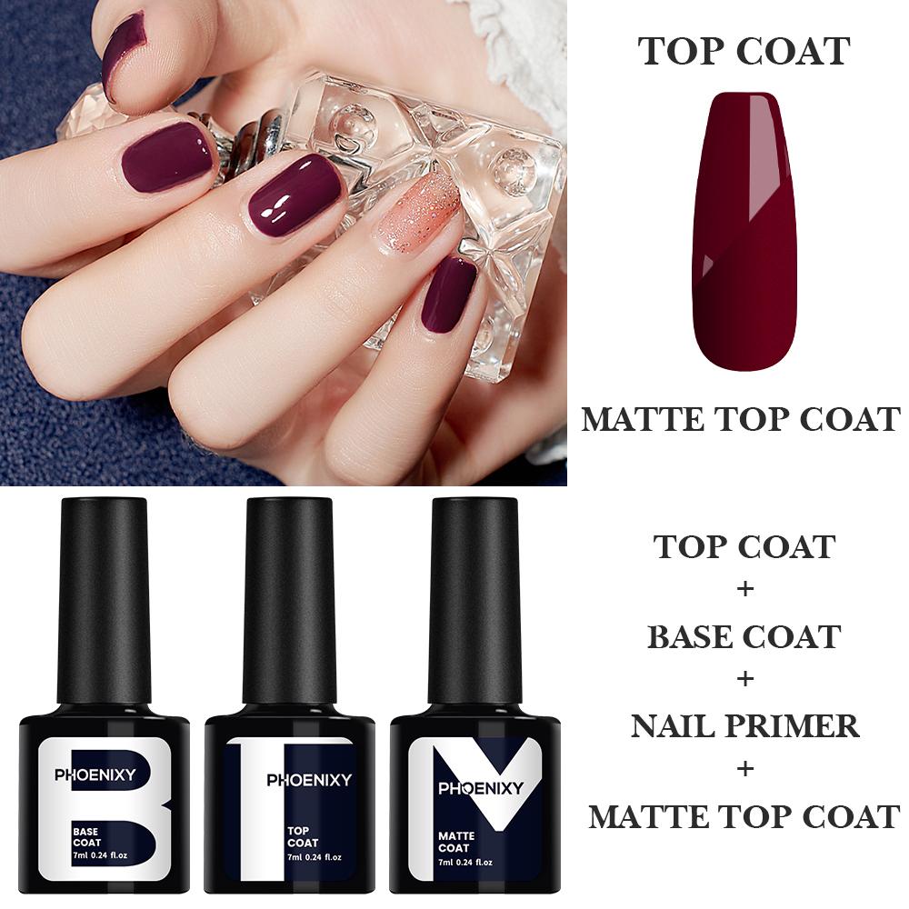 PHOENIXY Nail Art Set 10 Colors Gel Polish with UV Gel Dryer Lamp Nail Extension Gel Nail Drill Machine Manicure Tools For Nail Gel Design