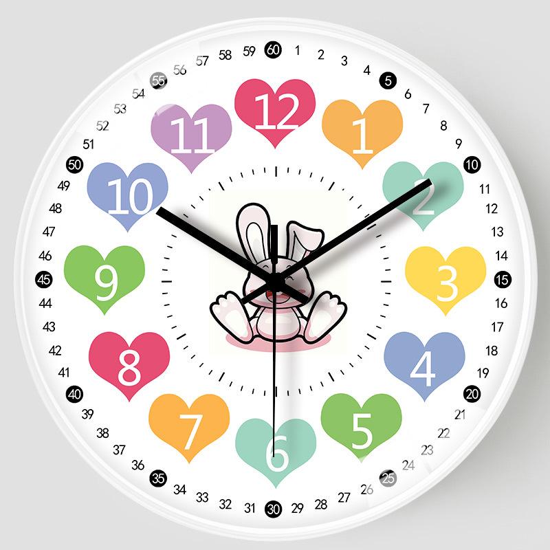 [8 inches 20cm] Silent Creative Children's Wall Clock for Living Room or Kids' Room