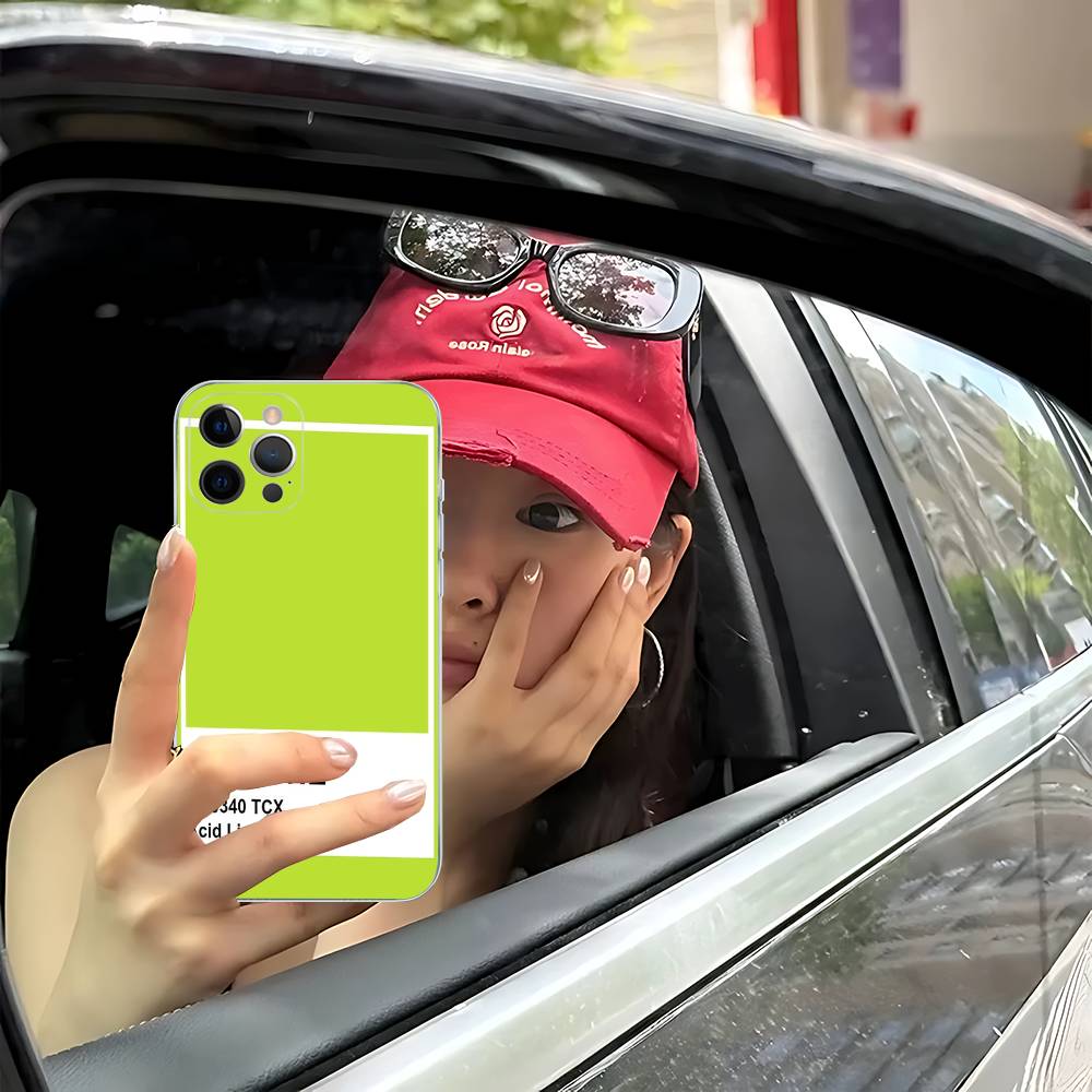 

Pantone Candy Color For IPhone 11 12 13 14 15 16 17 Pro Max Plus 13 Mini Silicone Soft Transparent Back iPhone 13
