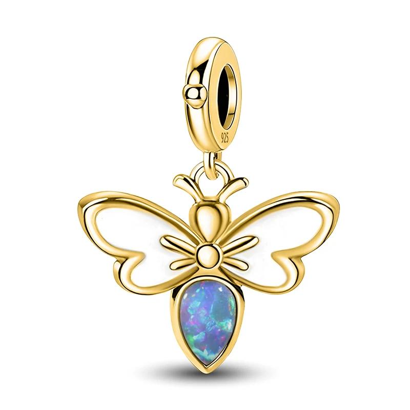 Copper Dreamy Unicorn Flying Dragon Elf Series Charms Beads Fit Original Pan Bracelet High Quality Diy Jewelry