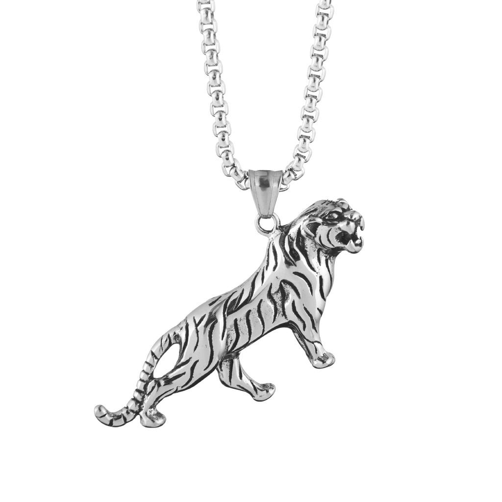Tiger Striking Vintage Necklace For Men And Women In Highquality Steel Titanium
