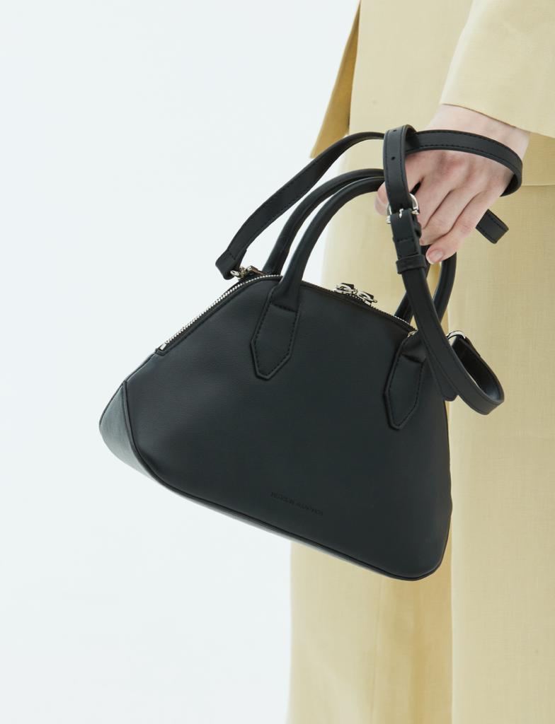 Komorebi Museum Handmade Pentagon Square Tote Bag | Black | B08-1