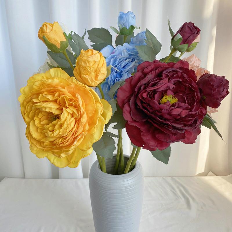 Arrangements Decorative Peony Wedding Realistic Artificial Decoration Floral