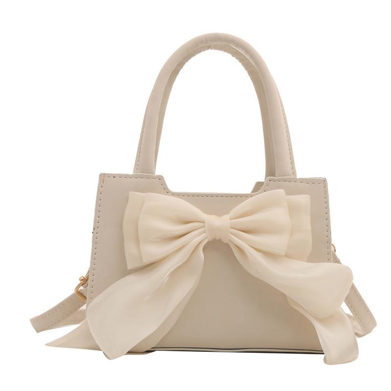 Chic Korean Style Large Capacity Bowknot Bag For Women Spring 2024 Shoulder Crossbody