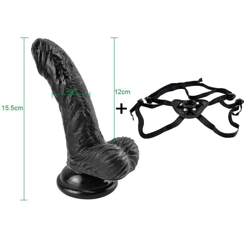 Strapon Dildo for Women Panties Suction Cup Realistic Dildo Huge Penis Belt Sexual Harness Strap On Anal Sex Toy for Lesbian
