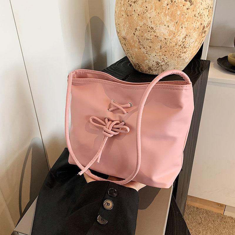 Niche Design Fashionable Bucket Bag for Women In Summer Korean Style Casual Shoulder Bag Texture Bow for Women