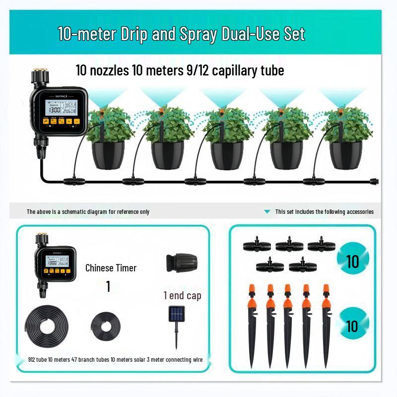 Intelligentes WiFi Gartenbewässerungssystem: Einkanal-/Zweikanal-Fernbedienungstimer mit USB5V-Stromversorgung