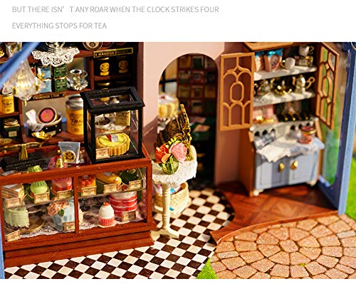 (t-FREAK) Dollhouse DIY Kit Set Miniature ROSE GARDEN TEA HOUSE (A-068)