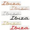 3D Metal Ibiza Car Letter Stickers Rear Trunk Emblem Accessories