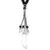 Collier Pendentif Épée Zulfiqar de l'Imam Ali Arabe Chaîne Perles de Prière Acier Inoxydable Musulman Islam Amulette Islamique Bijoux