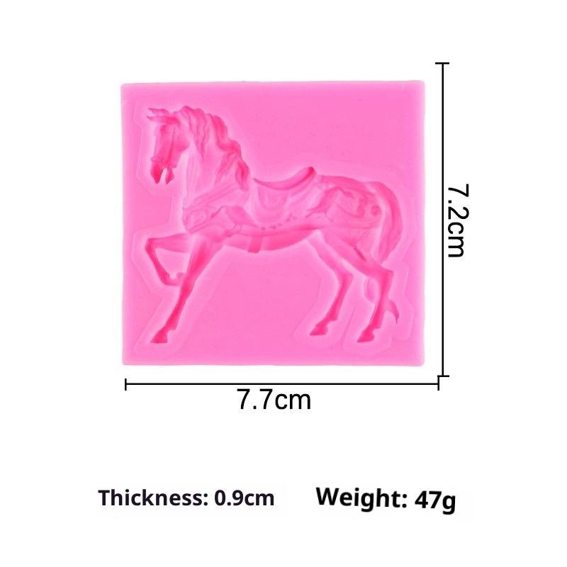 At Silikon Kalıplar Koşan At Fondan Pasta Süsleme Aletleri Cupcake Üst Süsü Çikolata Şeker El Sanatları Sakız Hamuru Polimer Kil