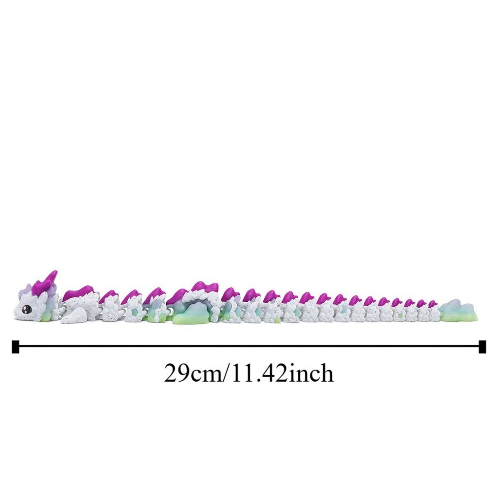 Bewegliches Gelenk Drachenmodell Spielzeug Langhaariger Drache Actionfigur 3D-gedruckter Drache Mikrolandschaft