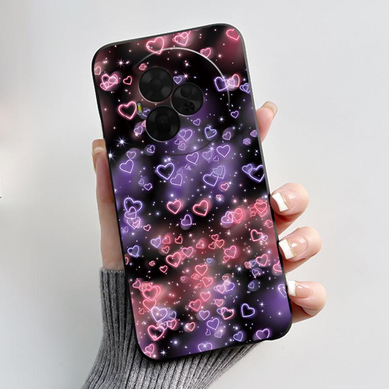 New Soft Black Casing For TCL NxtPaper 60 Ultra Green Cartoon Rabbit Pattern Shockproof Cover For TCL Ion X/TCL Ion V Case