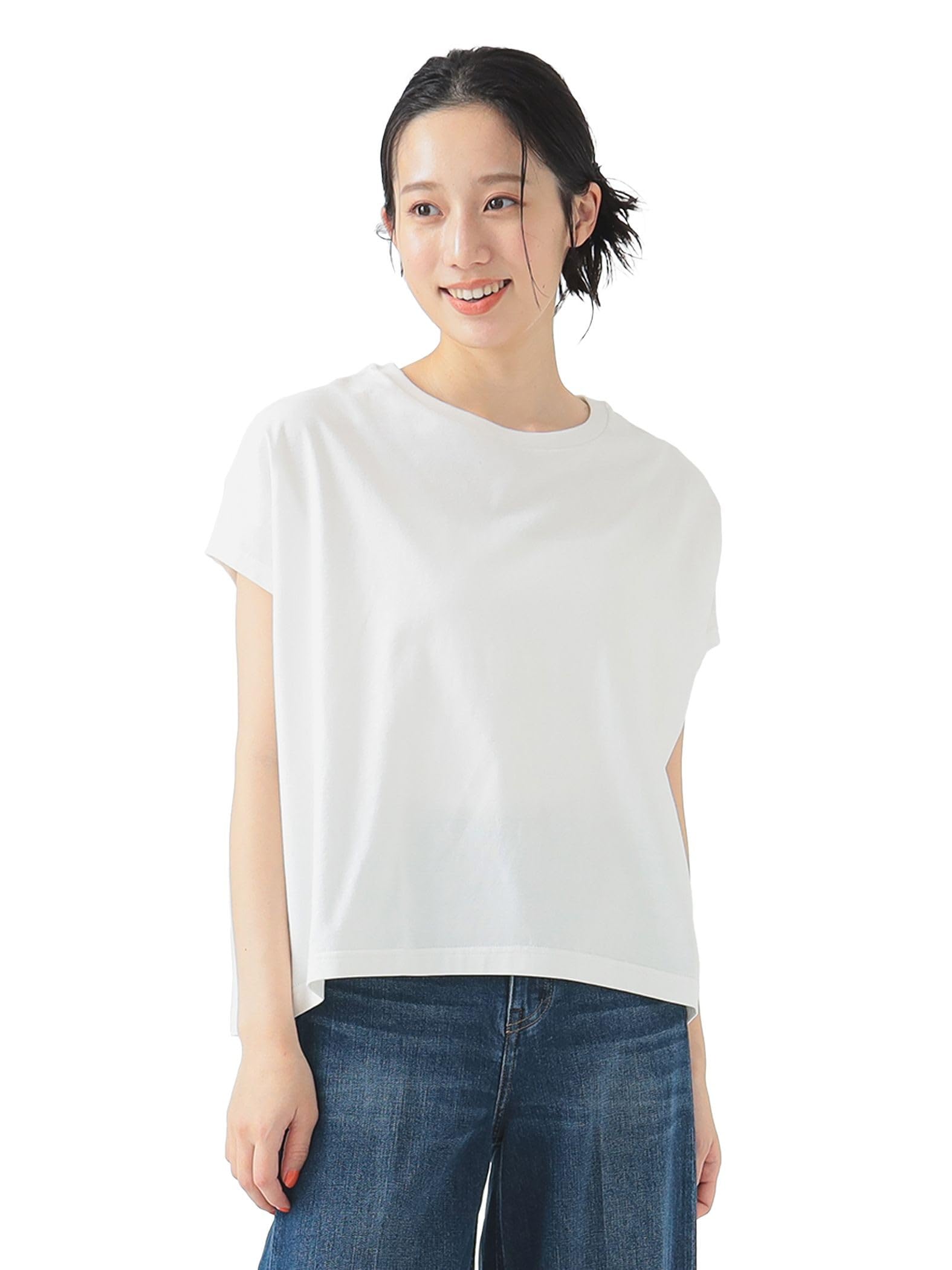 

LIFE STORE by BEAMS TEE Футболка с рукавами долман цвета экрю Свободный размер BMING Женская