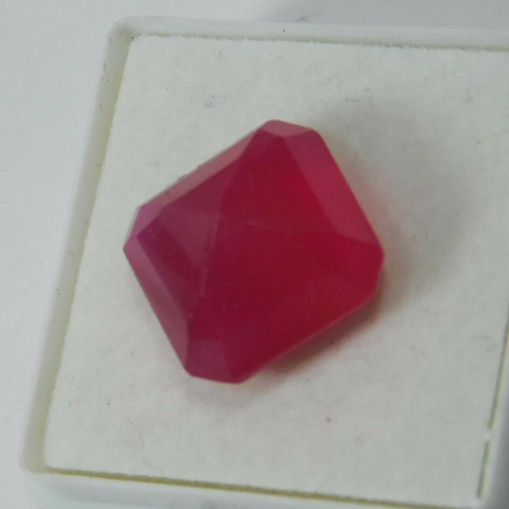 Natural Red Ruby Loose Gemstone Real 9.20 ct Square Shape for Jewelry Making and Gem Collections