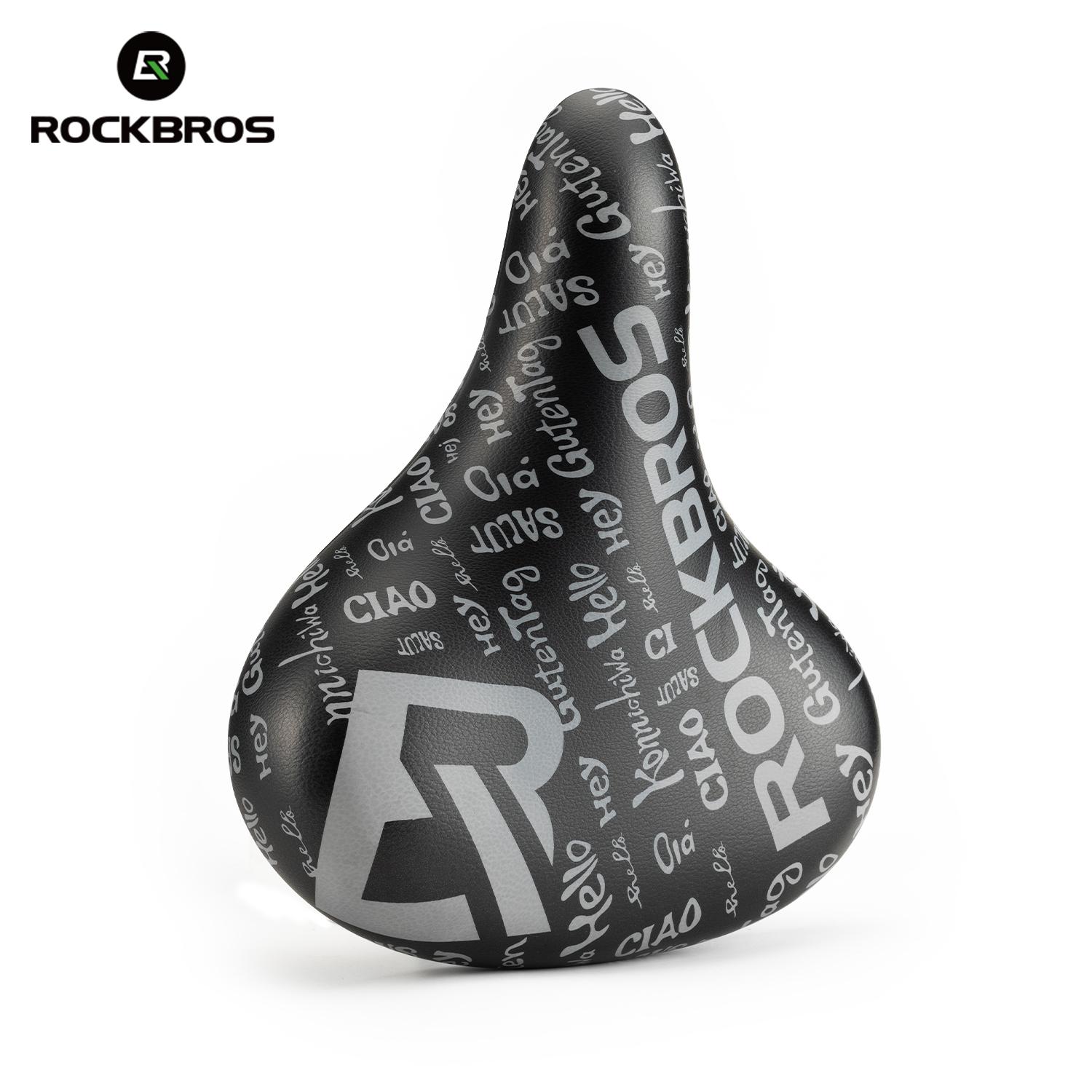 ROCKBROS Велосипедная Подушка на Седло Эко-кожа PU Сильная Поддержка Велосипедное Седло Амортизирующая Спортивная Подушка для Велосипеда