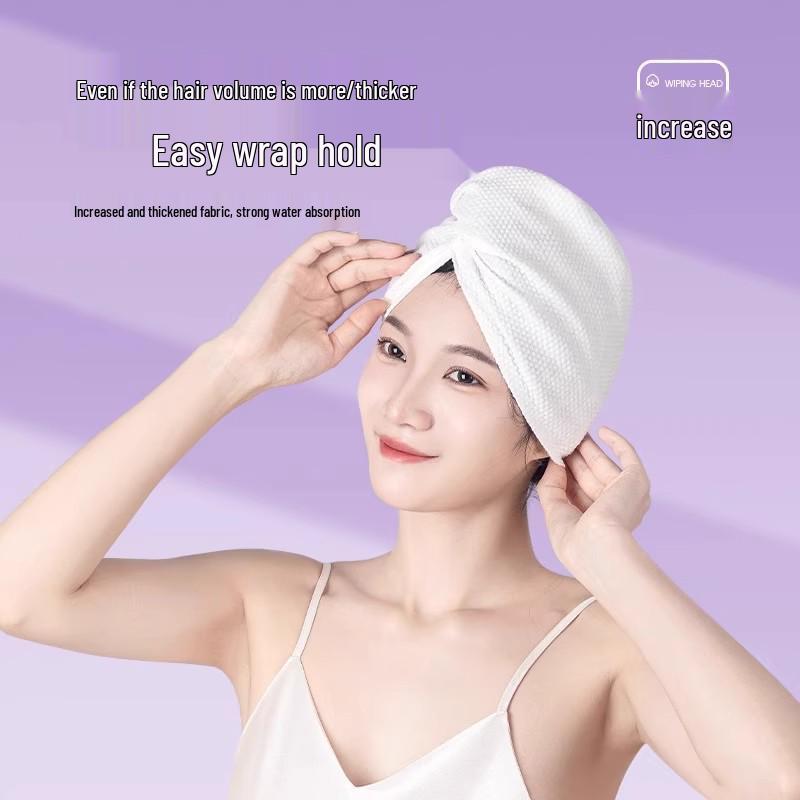 Women's Super Absorbent Quick-Dry Hair Towel - Thickened Disposable Cap