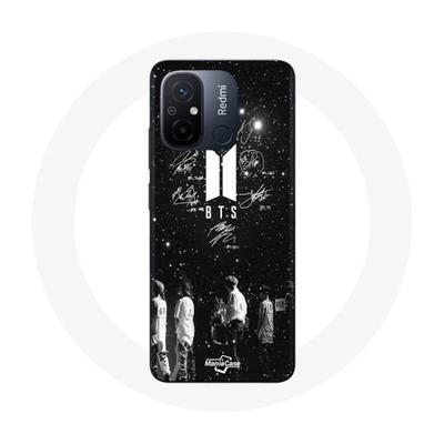 Hoesje - BTS - Xiaomi Redmi 12C - Flexibel - Zwart - BTS Leden