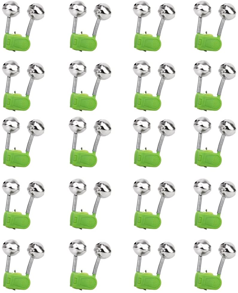 Clip Bells Ring Fishing Rod Bell Fishing Bite Alarms Outdoor Metal Durable Sturdy Accessories Excellent Support Adventures Outdoor Metal Bite Alarms
