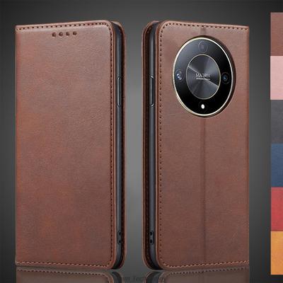 Magnetische Anziehung Lederhülle für Huawei Honor Magic 6 lite 5G / Magic6 lite 5G Holster Flip Cover Brieftasche Taschen Fundas Coque