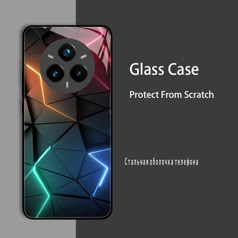 For Realme 14 Pro Plus Case Cover Tempered Glass Case Hard Coque Bumper For Realme 14X 13 Plus 12 Pro Plus GT7 Pro Protect Case
