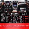 Für Mercedes-Benz C-Klasse W206 2026 Navigations-Mittelkonsole PPF Innenraumschutzfolie TPU Kratzfest Transparentes Aufkleber