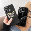 Marble Patterned Soft Black Silicone Phone Case For Xiaomi Redmi Camera Shockproof Protective Rubber Bumper Cover For Redmi Note 13 Pro 13C Cases