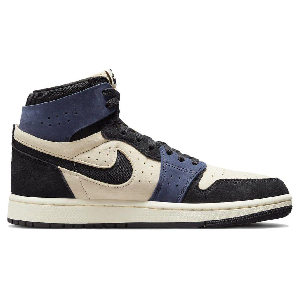 Air Jordan 1 High Zoom Comfort 2 Blu Annerito Sneakers da Donna Panna Mussola Latte di Cocco DV1305-104