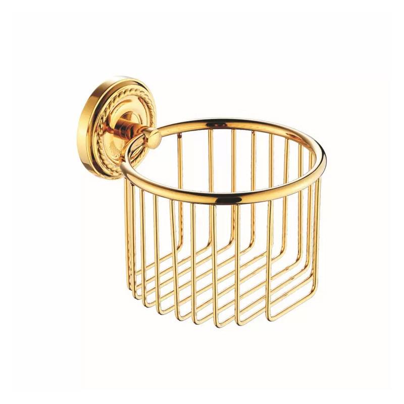 Europäisches Gold Ganzkupfer Badezimmer Handtuchhalter & Zubehörset