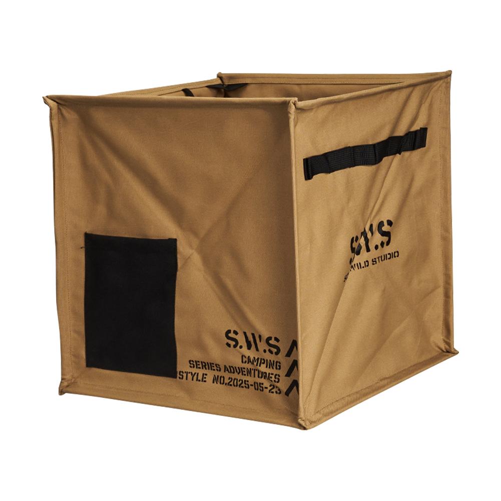 

Foldable Dirty Clothes Basket Large Capacity Portable Lawn & Leaf Waste Bag Folding Camping Bucket for BBQ Picnic Hiking хаки