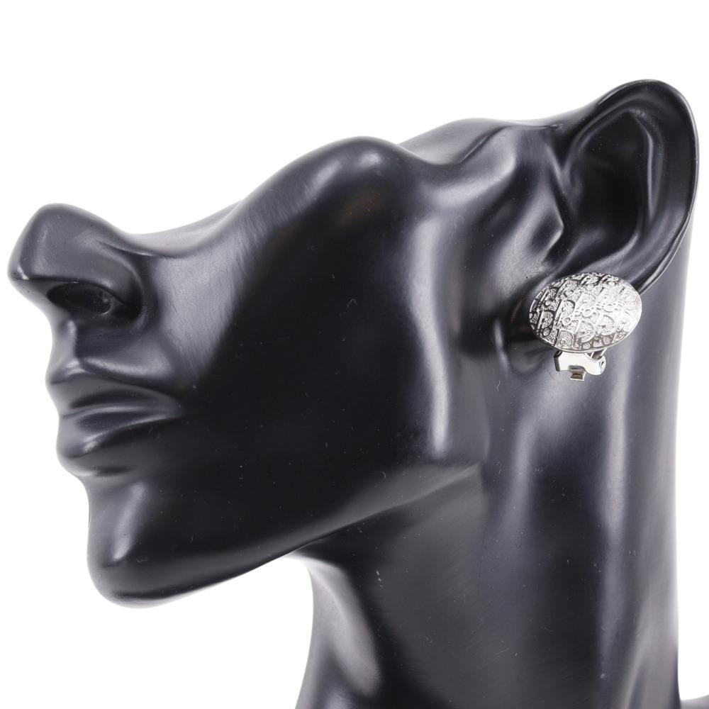 Dior Trotter Earring Silver metallic 10.6g Women Used